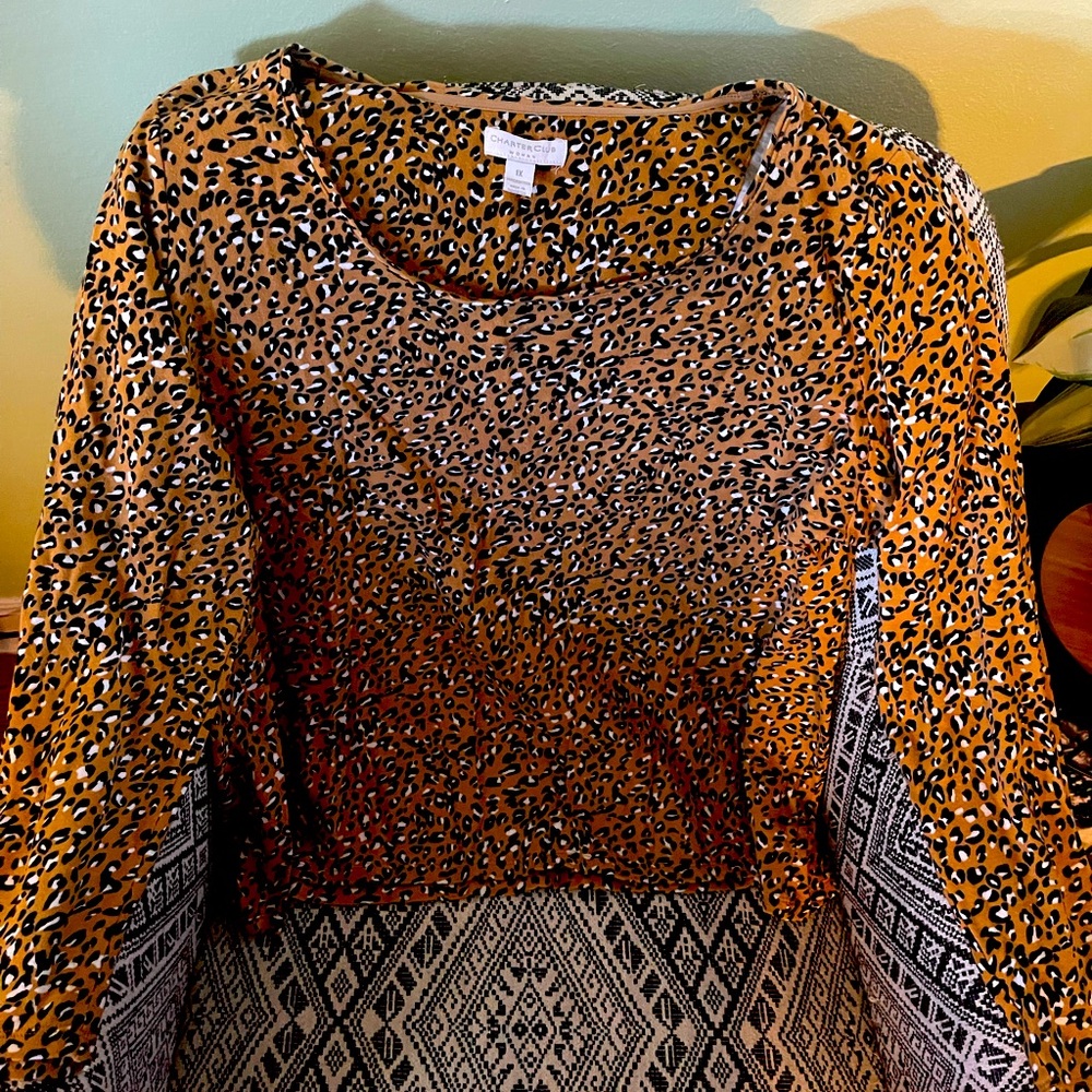 1x leopard print long sleeve